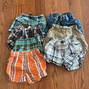 Baby boy bundle gently used shorts.